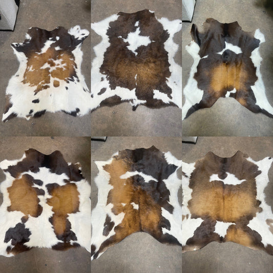 Tricolor Calf Cowhide Rugs- 3 ft