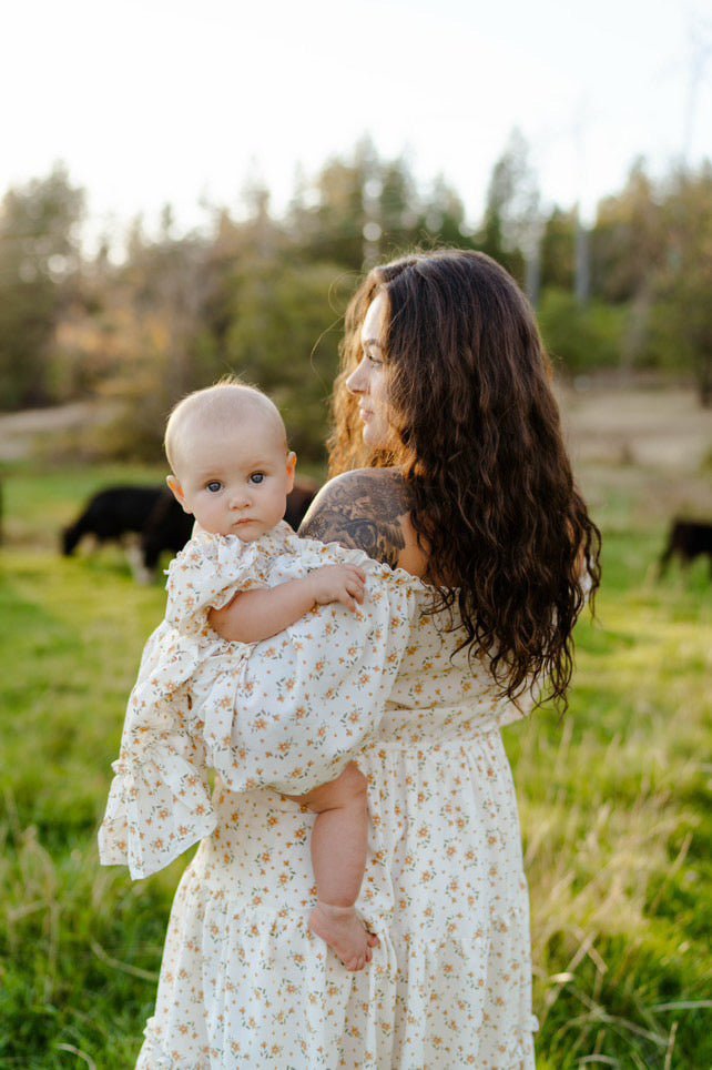 Katherine Dress - Yellow Floral