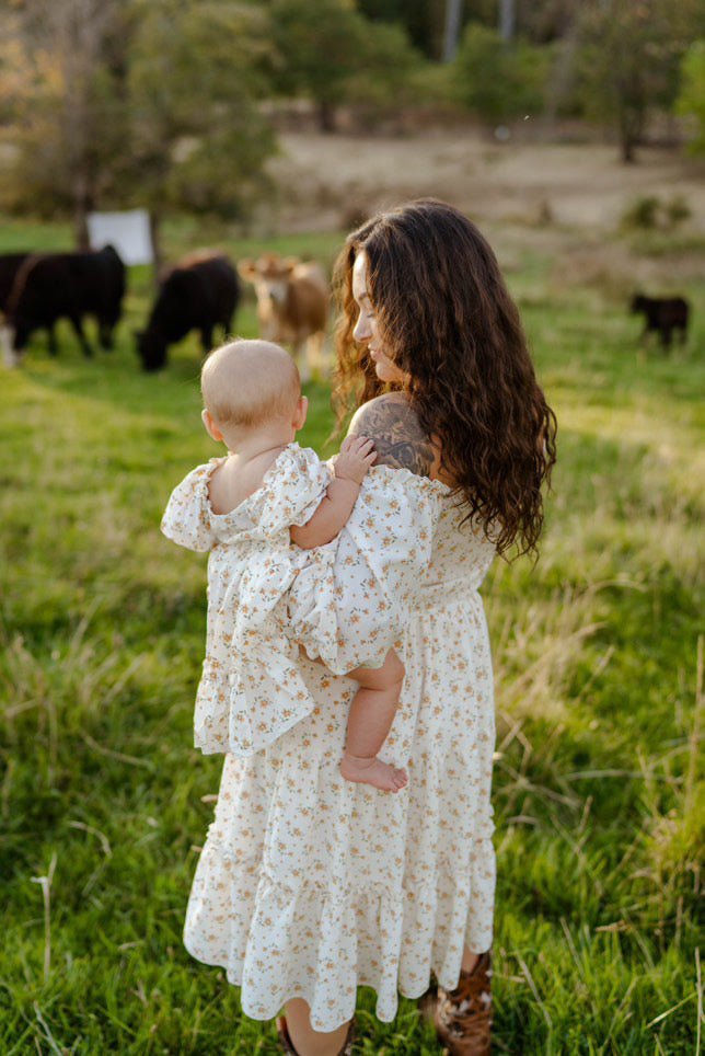 Katherine Dress - Yellow Floral