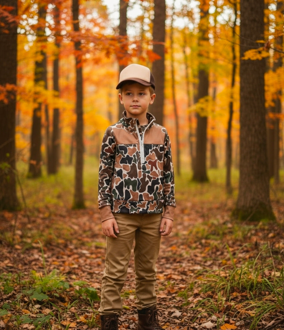 Camo Half Zip