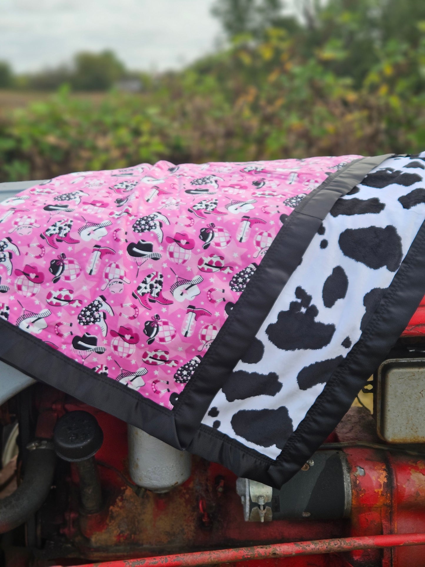 Disco Cowgirl Fleece Baby Blanket