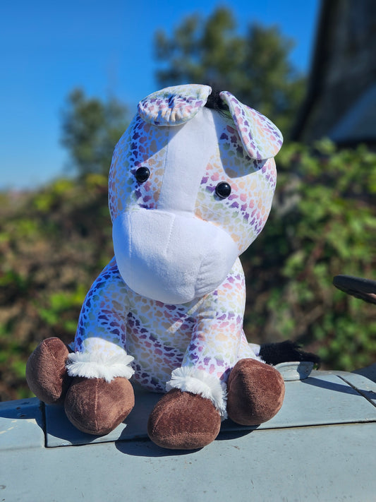 Rainbow Horse Plushie