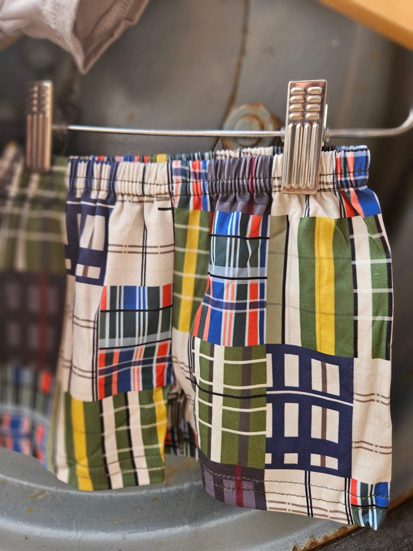 Fishing Patchwork Short Set