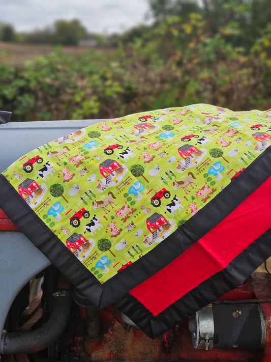 Farmland Fleece Baby Blanket