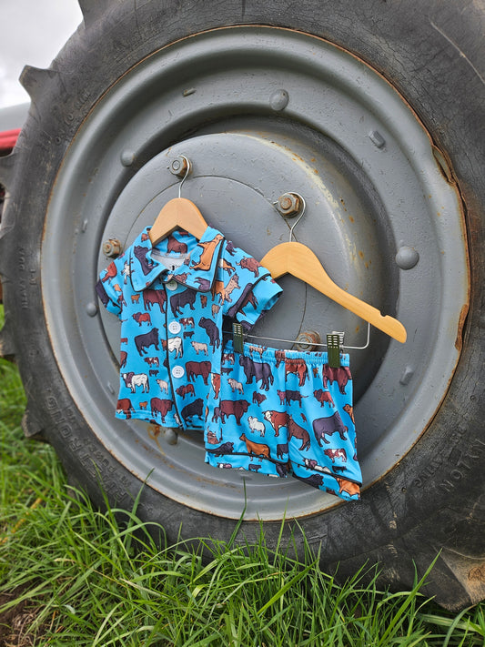 Cow Breeds PJ Set