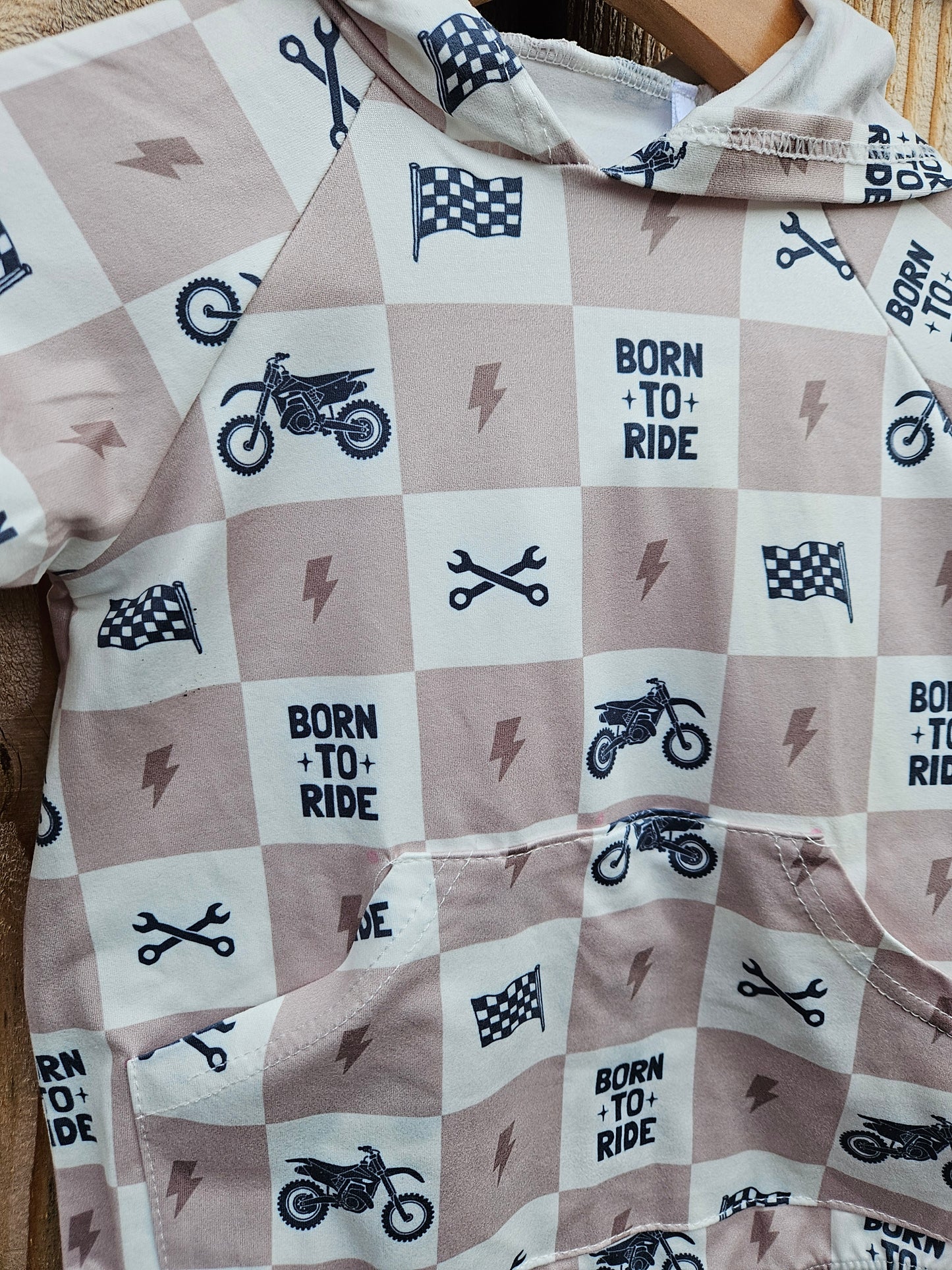 Motocross Bubble Bamboo Romper