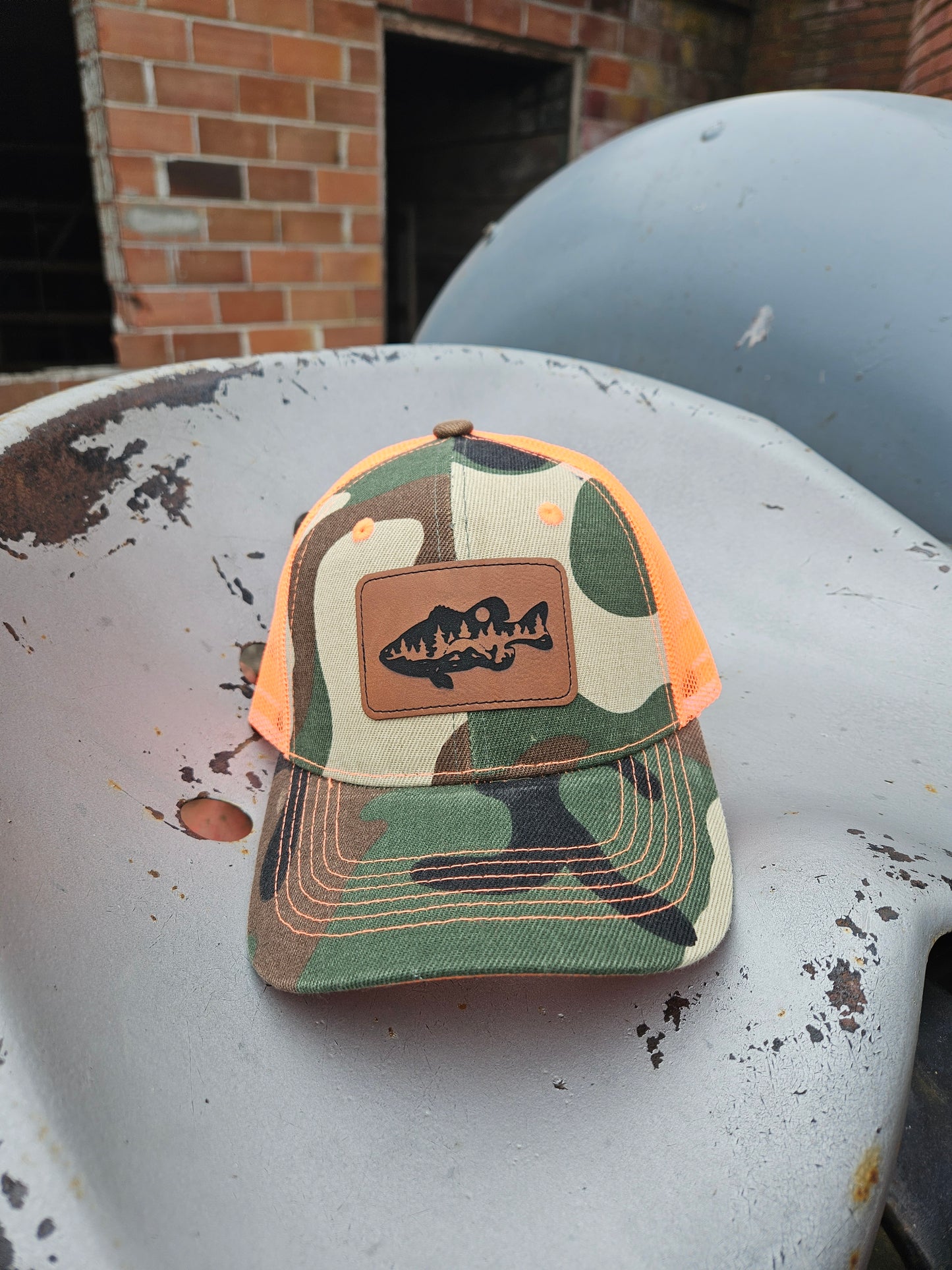 Fish-Scape Scenery Trucker Hat-Youth