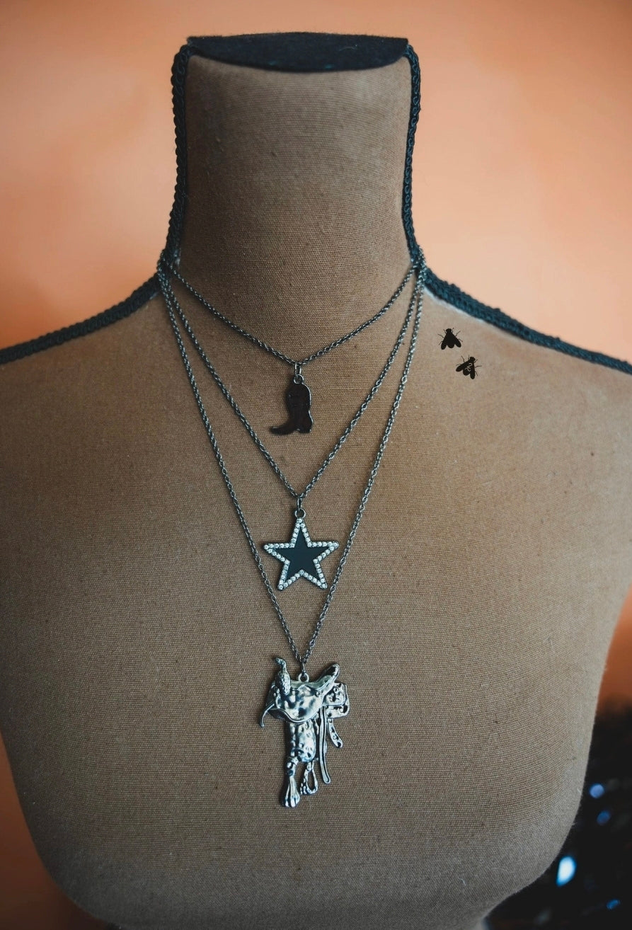 Blazin' Saddle Necklace