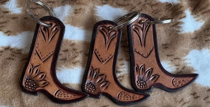 Sunflower Boot Keychain