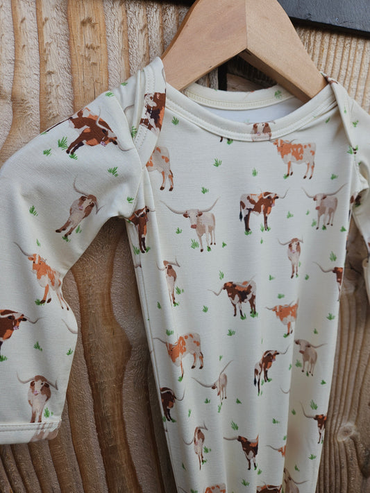 Longhorn Knotted Gown