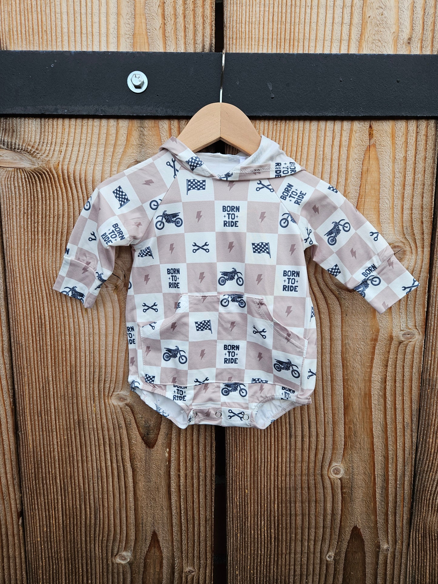 Motocross Bubble Bamboo Romper