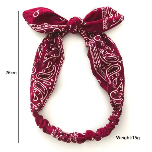 Bandana Bow Headband
