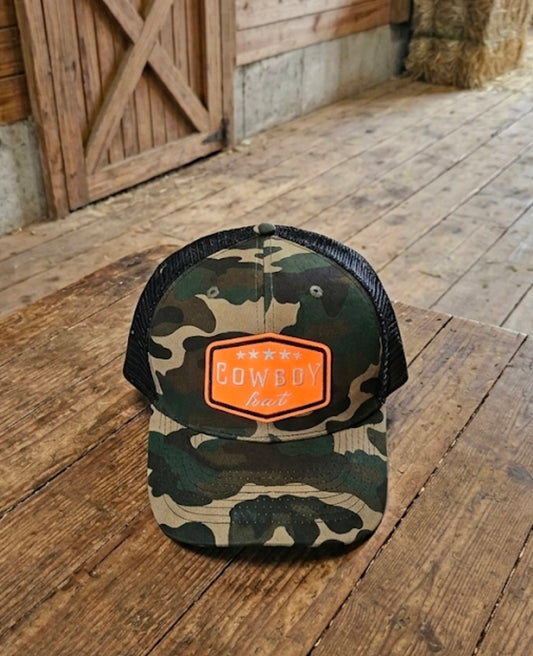 Camo Cowboy Trucker Hat