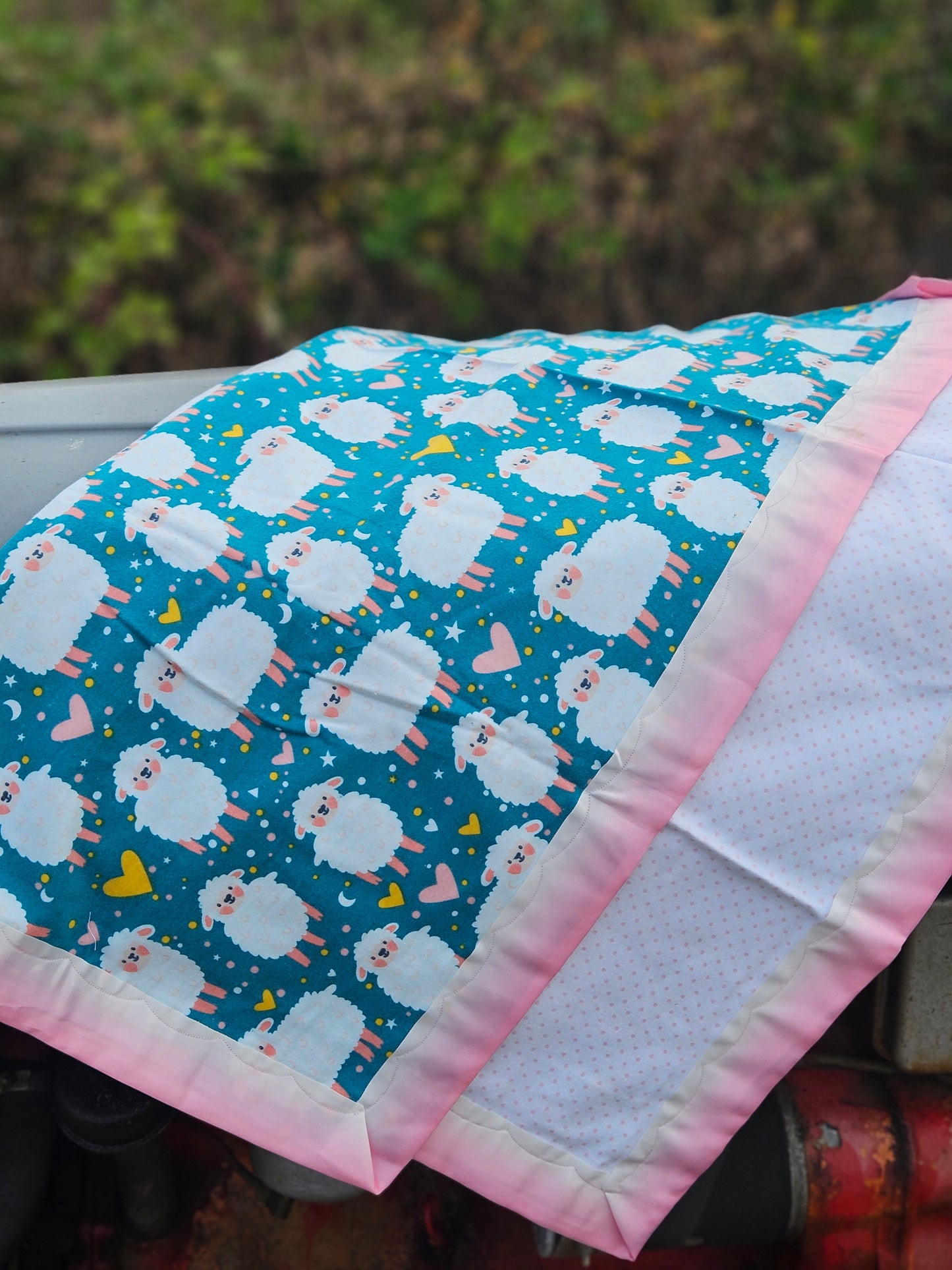 Counting Sheep Fleece Baby Blanket