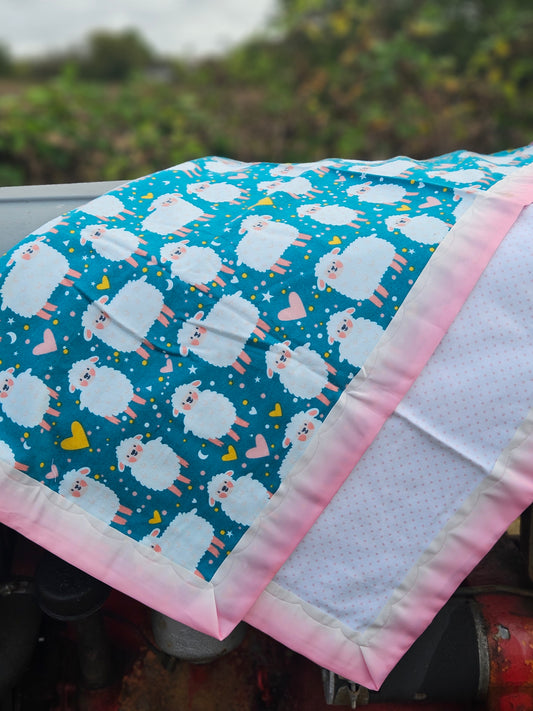 Counting Sheep Fleece Baby Blanket