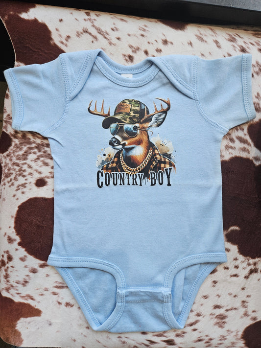 Country Boy Onesie (Defective)