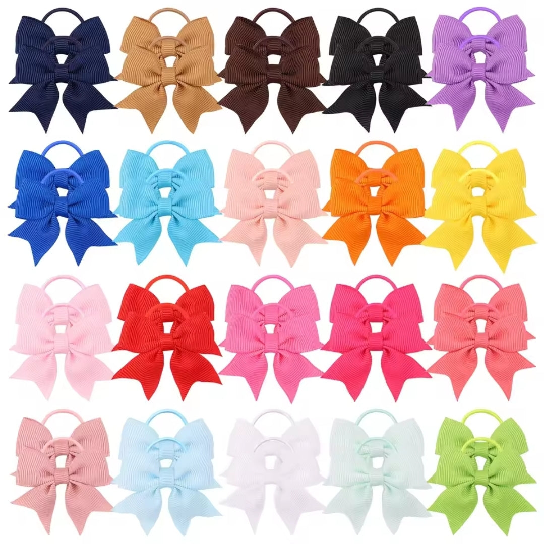 Mini Elastic Hair Bows