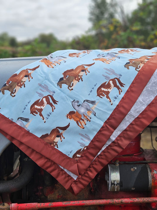 Horse Dreams Fleece Baby Blanket