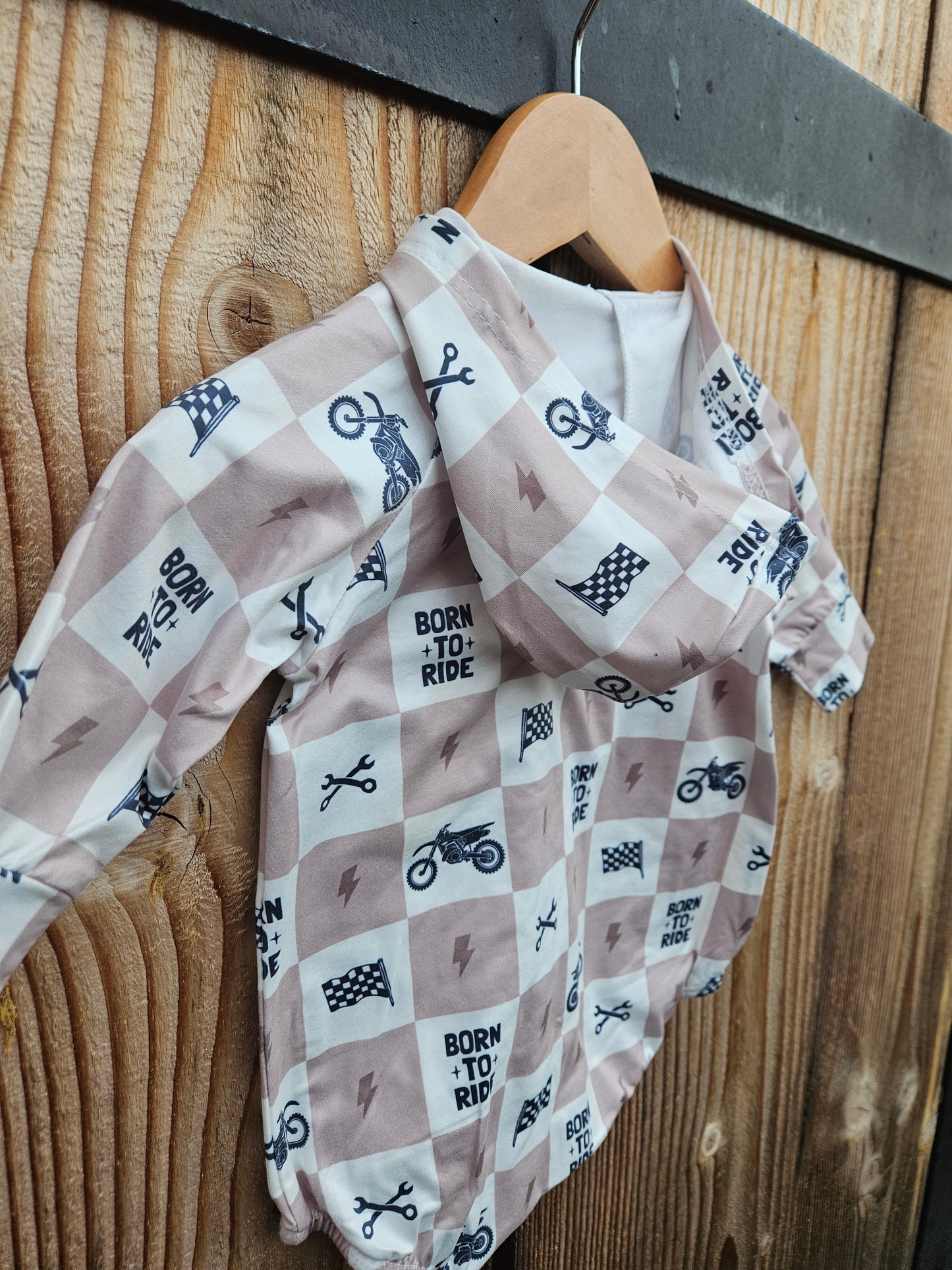 Motocross Bubble Bamboo Romper