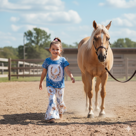 Horse Dreams Bell Bottom Set