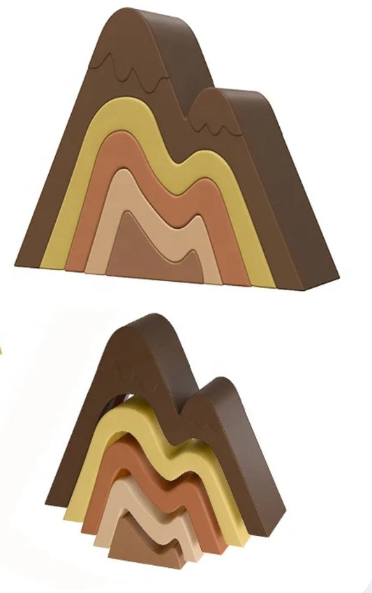 Mountain Silicone Stacking Toy