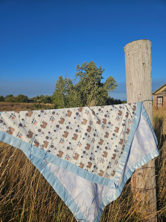 Animal Farmers Fleece Baby Blanket