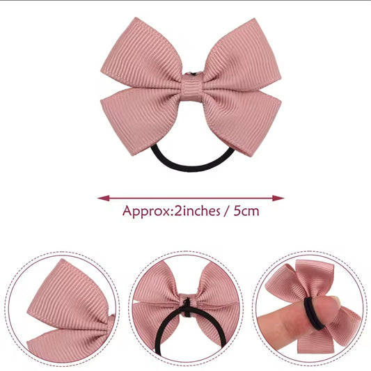 Mini Elastic Hair Bows