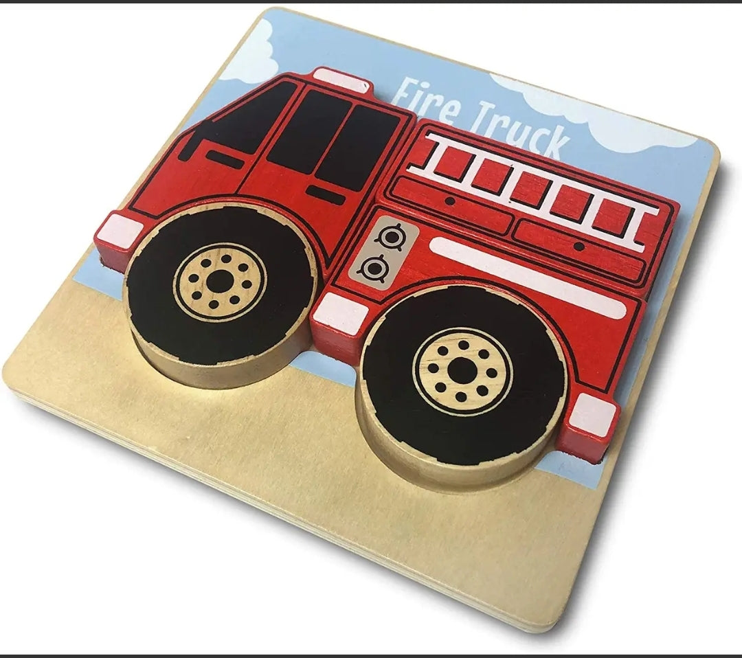 Wooden Vehicles Chunky Puzzles