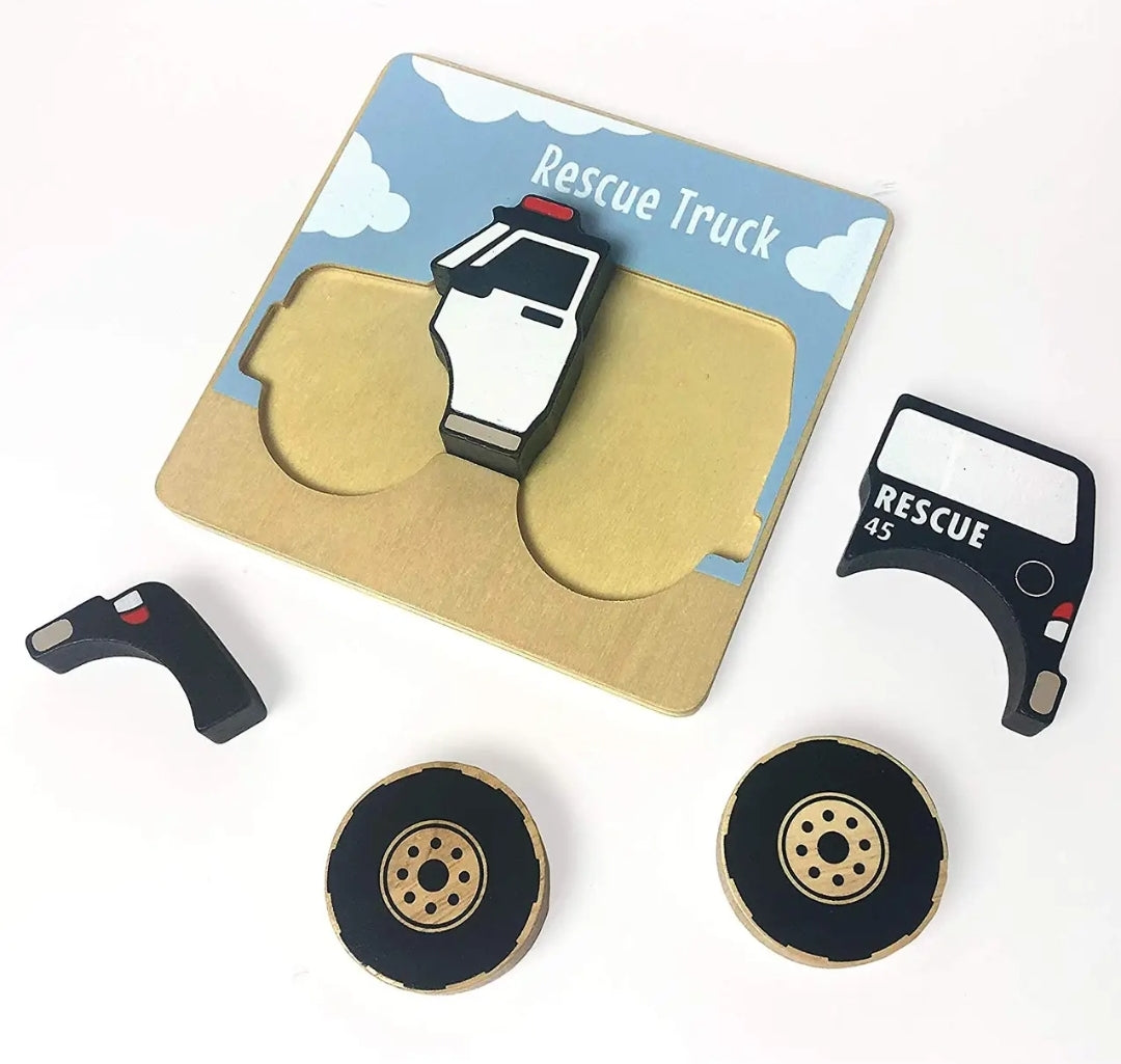 Wooden Vehicles Chunky Puzzles